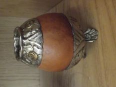 Argentina silver nut vase