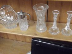 Collection of glass ware x 5