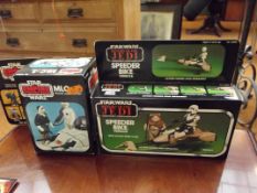 Star Wars speed biker and mobile laser canon