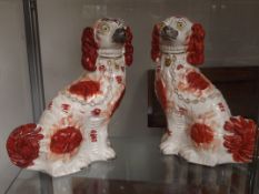 Pair of Staffordshire dogs