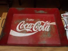 Coca-cola tin tray