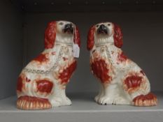 Pair of Staffordshire dogs