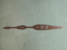 Interesting early tribal spear, 140cm