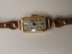 Art deco Novoris Swiss made wristwatch