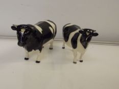 Beswick CH. Claybury Leegwater Friesian cow 12cm h