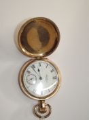 Prestons Ltd, Waltham USA 10ct gold plated pocket