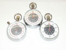 Three Balma stop watches