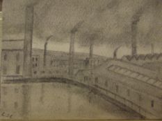 In the manner of Laurence Stephen Lowry, pencil sk