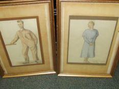 Pair of pencil and wash drawings, memo lower right to one drawing 'Quick Study for Simplicity and