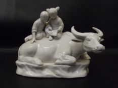 19th century Chinese Blanc De Chine group, modelll