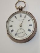 Kendal & Dent, London silver cased pocket watch