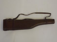 Vintage 'leg of mutton' gun case, 79cm