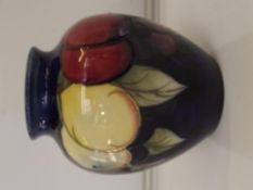 Moorcroft vase in the Wisteria pattern, impressed