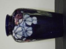Moorcroft vase in the Orchid pattern, impressed and painted marks, height 10.5cm