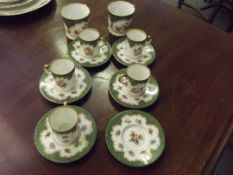 Early 20th century Dresden part coffee set, one ca