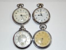 Four Ingersoll pocket watches