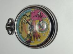 Ingersoll pocket watch with a face depicting Dan D