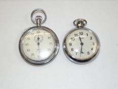 One Smiths pocket watch and one Smiths stop watch