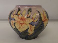 Moorcroft vase in the Windrush pattern, impressed
