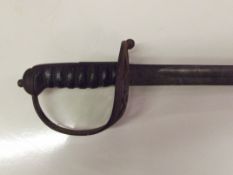 Queen Victoria military dress sword, basket hilt a