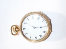 18ct gold cased fob watch