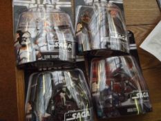 4 Star Wars figures, Saga collection