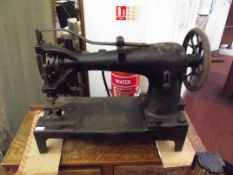 Large industrial Singer sewing machine