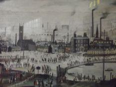 Framed Lowry print 