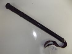 Unusual fishing priest? with copper wire work deco