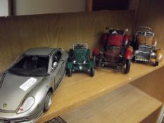 Collection of 5 tin plate cars