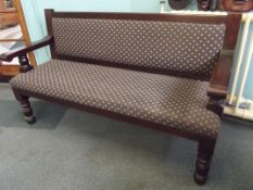 Oak framed bench