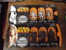 2 boxes of Star Wars evolution