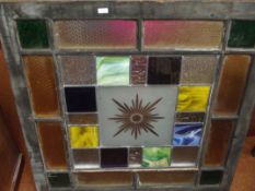 Large stained glass window
