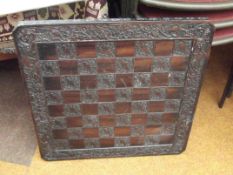 Carved chest table top