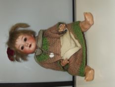 Early Heubach bisque headed doll