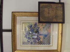 Framed pencil sketch depicting Beethoven, dated 19
