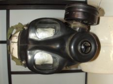 British S6 respirator and canister