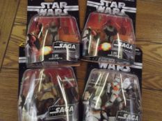 4 Star Wars figures, Saga collection