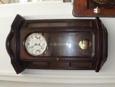 Mahogany Westminster wall clock by Widdop