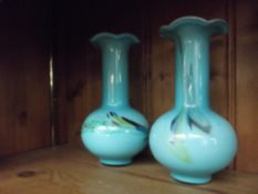 Pair of glass vases
