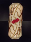 Moorcroft twin handled vase in the Harvest Poppy p