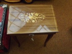 Inlaid musical Italian table