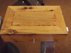 Inlaid walnut box, key inside