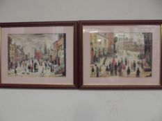 Pair of framed Lowry prints