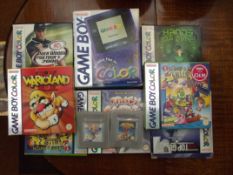 Nintendo Gameboy Colour and nine games