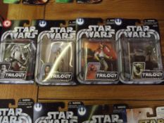 4 Star Wars figures, the original trilogy collecti