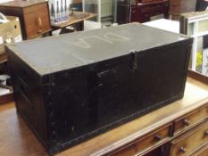 Vintage metal mounted trunk