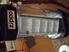 Zippo lighter display case with key