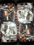 4 Star Wars Saga Collection figures