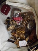 Bag of costume jewellery